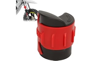 Tissting Pulitore Guarnizioni Forcella Moto, 6,6 x 5,5 cm Pulitore Stelo Forcelle Rosso Plastica Livello Olio Ammortizzatore Riparazione per 45-55mm Forcelle Anteriori Dirt Bike