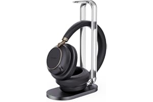 Yealink BH 76 Plus Teams Headset inkl. Ladeständer – Bluetooth, ANC, 40h Akkulaufzeit, USB-C/A, Schwarz