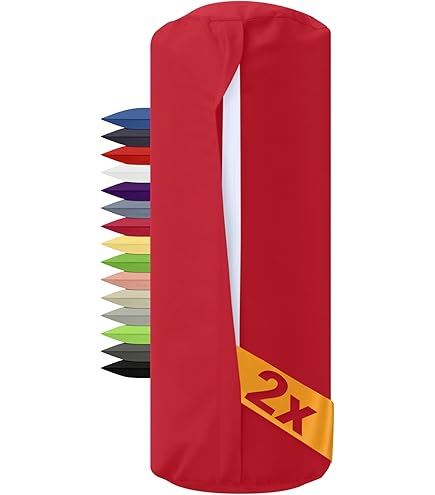 Nackenkissen-Bezüge 2er Pack – 43,2 X 10,2 Cm, Aus Weichem Flanell, Mit Reißverschluss, Waschbar