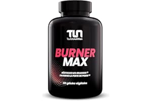 BURNER MAX | Brûleur de Graisse Hautement Dosé | Caféine Naturelle + L-Carnitine + Guarana | Burner Thermogénique, Lipotrope, Coupe-Faim | Action Minceur et Perte de Poids | 120 Gélules Vegan | TLN