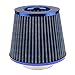 Generic Automotive Air Filter Round Tapered Universal Cold Air Intake - blue RS.830.00