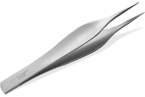 OTTO HERDER MANICURE OTTO HERDER - Pince à éclater en acier inoxydable 11,3 cm - Pince à épiler pointue pour une prise précise des plus petits éclats par micro-denture - Pince médicale pointue