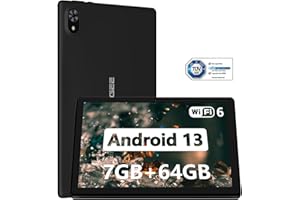 DOOGEE U9 Tablet 10.1 Pulgadas, 7GB RAM+ 64GB ROM(1TB TF), Android 13 Tablet WiFi 6, Tablet para Niños con 5060mAh, Tableta de 1280x800 HD, Dual Camera TÜV Certificación & 3.5mm & OTG, Negro