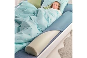BANBALOO-Barrière Pare-Chocs de lit/Garde-Corps de sécurité en Mousse avec Housse antidérapante, imperméable,système antichute pour Les Enfants,Les bébés, Lits pliants. Coussin de sécurité Passif.