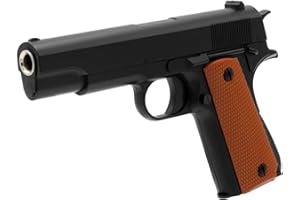 CADOFE B.W. Softair Gun Airsoft Pistole + Munition | V11 - Schwarz Profi Vollmetall | 19cm. Inkl. Magazin & unter 0,5 Joule (ab 14 Jahre)