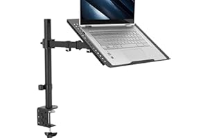 VIVO Pojedynczy stojak na biurko na laptopa - w pełni regulowane przedłużenie z zaciskiem C (STAND-V001L)