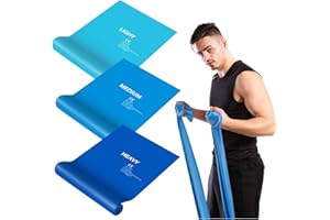 JATEKA Bandas Elásticas Fitness, 3 Bandas de Resistencia en Casa y Gym, Gomas Elásticas Musculacion para Hombre Mujer Entrenamiento de Fuerza, Yoga, Pilates
