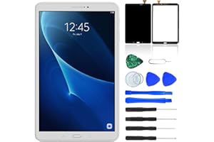 NB+ Écran tactile de rechange pour Samsung Galaxy Tab A 10.1" SM-T580 SM-T585 - Écran tactile numériseur en verre pré-installé - Blanc (pas écran LCD)