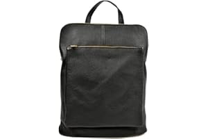 Superflybags Donna Borsa a Spalla/Zaino in vera Pelle Modello CALTANISETTA 38x29x16 Made in Italy