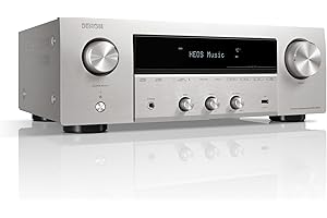 Denon DRA-800H Stereo Receiver & Verstärker, Alexa Kompatibel, 5 HDMI Eingänge, Phono-Eingang, Bluetooth & WLAN, DAB+ Radio, Musikstreaming, AirPlay 2, HEOS Multiroom