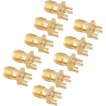 2x SMA-Stecker Mit 4 Löchern – Messing, Lötverbinder Für Antenne, Funk & Koaxialkabel