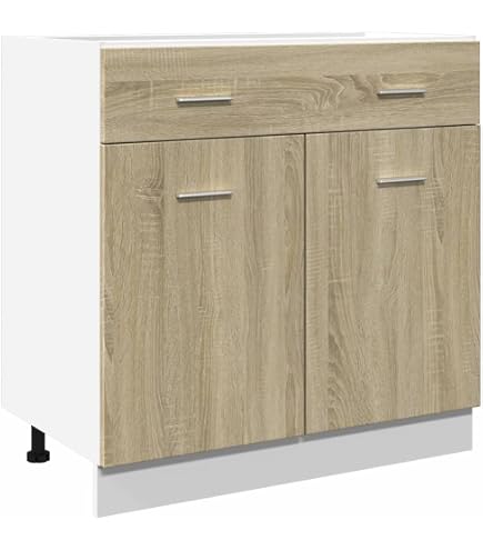 VidaXL Schubunterschrank Hochglanz-Weiß 80x46x81,5 Produktbild-Vorschau 3