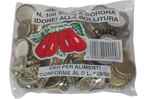 UNGROL CONVETRTAPCORON Color Dorado, Metal, Tapones Corona Dore` Conf. 100 Unidades. D.26