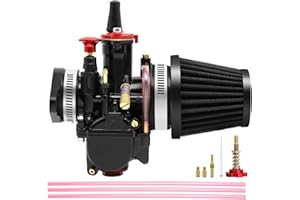 ZSDTRP PWK Carburetor Kit 21 24 26 28 30 32 34MM Racing Carb Universal 2T 4T Carburetor with Air Filter Intake Manifold Boot Jets Motorcycle Racing Carb Kit for 75cc - 125cc Dirt Pit Bike ATV (32MM)