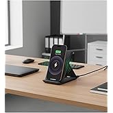 Trendmiya Standlı Wireless Şarj Cihazı, Siyah