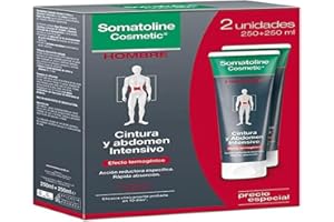 SOMATOLINE Hombre Cintura & Abdomen Reductor Intensivo Lote 2 X 250 Ml