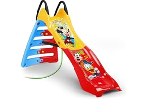 INJUSA Scivolo per Bambini My First Slide Topolino, per Bambini da 2 a 5 Anni, con Ingresso Tubo Acqua, Decorazione Permanente e Impermeabile, Multicolore