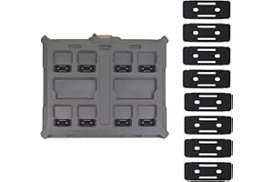 StealthMounts Packout Feet | Piedini di montaggio per sistema Milwaukee Packout – Confezione da 8 (nero)