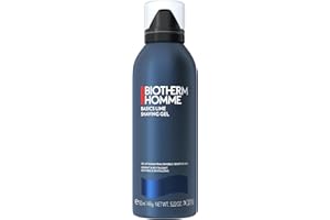 BIOTHERM HOMME Basic Line Shaving Gel, Gel da Barba, Per Tutti i Tipi di Pelle, Anti-irritazioni e Rinfrescante, Con Tecnologia ProComfort e Cera di Silicio, Basics Line, 150 ml