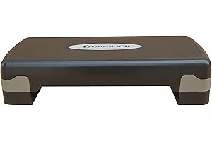 NORTHERN STONE Step da aerobica Fitness con 2 livelli di altezza regolabili 10 cm e 15 cm per uso domestico Step da allenamento