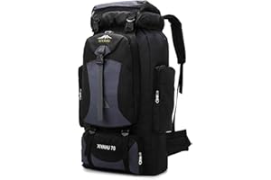 CINGHI LUSSO Hiking Backpack 70L Rucksack for Men Women Waterproof Backpack for Travelling Lightweight Outdoor Bags Camping Back Pack