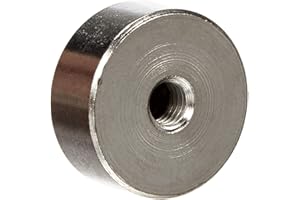 FIRST4MAGNETS N42 Neodymium Pot Magnet - 19mm dia x 8mm thick x M5 thread hole for DIY, Engineering, Manufacturing, Hanging and Holding Applications - 17kg Pull