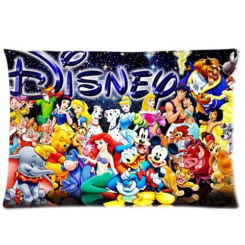 Popular Cartoon Disney Printed Custom Zippered Pillow Cases 20x30 (Two sides) VFR-63