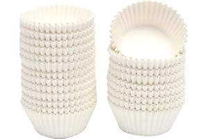 Gcardist 150 moldes blancos grandes para magdalenas (gran tamaño)