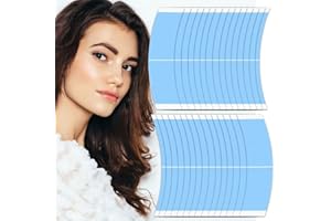 AEIOPRS 30 Pcs Doppio Nastro Adesivo per Capelli Tenuta Ultra Lunga per Parrucche e Toupet