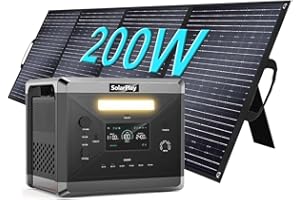 CELLPLAY SOLARPLAY 2400W Station Electrique Portable, LiFePO4 Batterie Secours Maison, 2160Wh Generateur Electrique Solaire, Groupe Électrogène Solaire, Power Station pour Camping Extérieur
