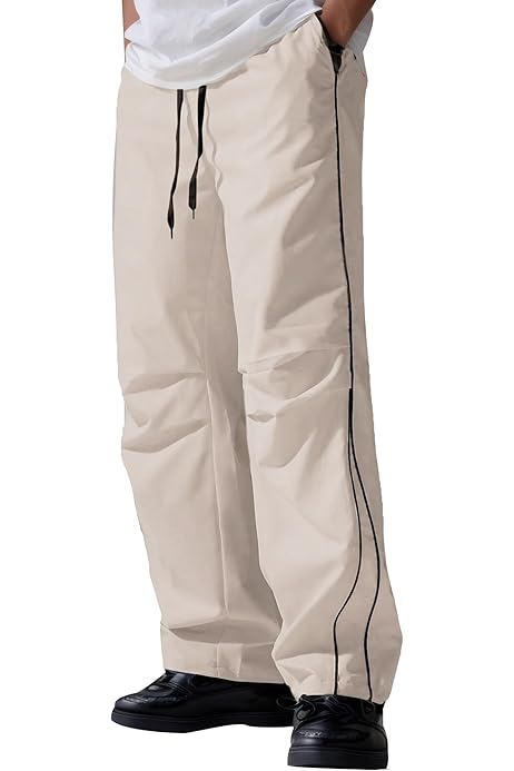Herren Baggy Jogginghose Y2K Style - Weite Trackpants Mit Kordelzug