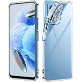 Bzontech Xiaomi Redmi Note 12 Pro 5G ile Uyumlu Kılıf Şeffaf Silikon Kamera Korumalı 3D