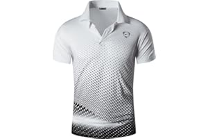 jeansian Homme De Sport Outdoor Manches Courtes Polos T-Shirt Tops LSL195