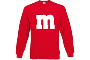 Shirt-Panda Herren Sweatshirt M&M Karneval Gruppen Kostüm Fasching Verkleidung Party Darts Unisex Kinder