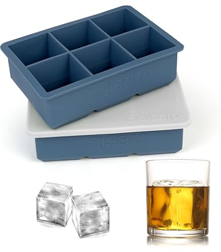 Stampo Per Ghiaccio In Silicone - 3 Pezzi, Cubetti XXL Da 5,5 Cm, Per Whisky E Cocktail - Foto 2