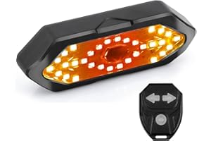 Funmo Luce Posteriore da Corsa, Luce Posteriore USB Ricaricabile & Impermeabile, 5-6 Modalità di Illuminazione Luci per da Strada e Mountain Bike
