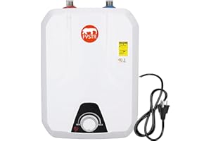 Calentador de agua eléctrico de mini tanque fvstr, punto de uso de agua caliente instantánea 10l, 2880w, 240v - estante, deba