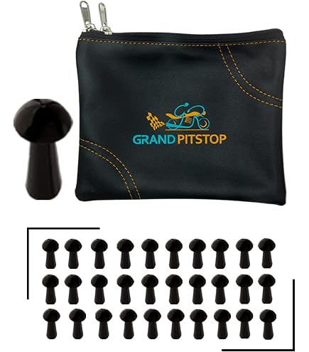 GRAND PITSTOP Kit Riparazione Pneumatici Tubeless - Con Tappi A Fungo E Pistola, Per Auto, Moto, ATV, Camion