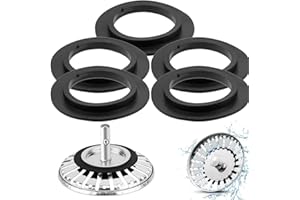 Difistik 5PCS Franke Sink Plug Rubber Seal O-Rings Washers Gasket Pop Up Basin Sink Waste Fitting for Basket Strainer 78 79 80 82 83mm Kitchen Drain Sealing Universal Replacement Accessories
