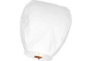 SKY LANTERN / KHOOM FAY 20pc White Sky Fire Chinese Lanterns Flying Paper Wish Balloon for Wedding Festival Christmas Party by Sky Lantern