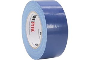 WELSTIK Blue Duct Tape Waterproof,Colored Gaffer Tape for Repairs, DIY, Crafts, Indoor Outdoor Use,50mm X 41M, 7.5 Mil Thick,Blue
