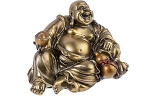 LACHINEUSE Tradycyjny śmiejący się Budda – szczęście i dobrobyt – azjatycka dekoracja