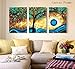 Produktbild ABM Home – Star Night (3 Set), großes Wandbild Rahmen, Vintage-Stil, gerahmt Leinwand, große Poster Wall Art, a, Canvas Frame