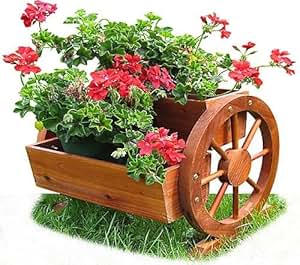 Habau 691 Bluenkasten it Wagenrad, 44 x 42 x 40 c