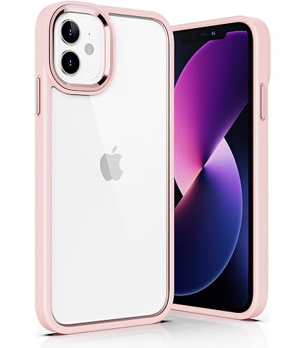 DUEDUE MagSafe Handyhülle Für IPhone 11 – Magnetisch, Stoßfest, Matt, Transparent, Hellrosa