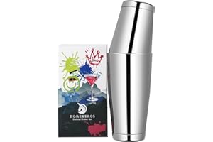 Edelstahl Boston Shaker: 2-teilig Set: 550ml&850ml Profi Cocktail Shaker von Homekeros