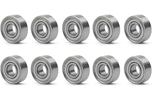 Unxuey 10 Stück 3x8x3 mm Stahl-Rillenkugellager, Longboard-Modelllager MR83ZZ L-830ZZ