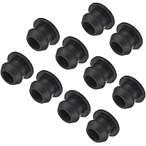 8 Stück Gummistopfen Für Labor - Konische 1-Loch-Dichtungen 26mm, Schwarz