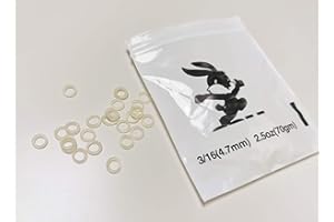 SMILETECH Ambre 2,5 oz Orthodontie 3/16 Force Light Bretelles élastiques Bandes en caoutchouc dentaire (1 sac (100 pièces)