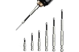 GZXUEHU Set di 6 Pezzi Punte per Cacciavite Altamente Magnetico, Punte Phillips Antiscivolo, Alta Precisione Magnetica, Impugnatura Antiscivolo, Durevole, in Grado di Fissare Saldamente le Viti